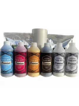 DTF Set 1 x DTF Film, 6 x DTF Ink, 2 x DTF Powder