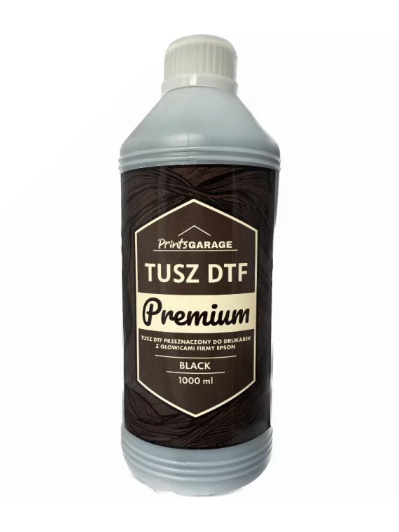 Tusz DTF Premium Black przód etykieta