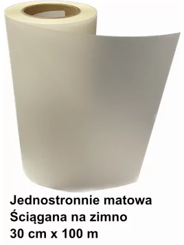 Folia DTF jednostronnie matowa 30 cm cold peel